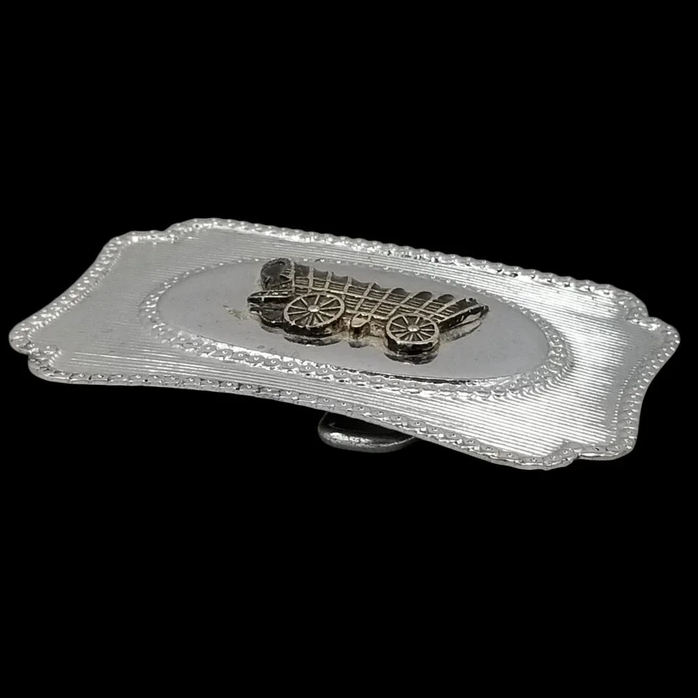 Western Belt Buckle Covered‎ Wagon | Old West Pioneers Settlers | Oregon Trail